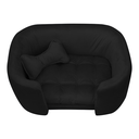 Ver imagem 3 de Poltrona Cama Pet Baby Hanna Estofada Tecido Veludo:preto