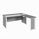 Ver imagem 2 de Mesa em L Executiva Diretor Direita 160cm x 170cm com Caixa de Tomadas e Porta Objetos F5 Office