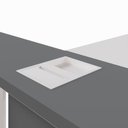 Ver imagem 5 de Mesa em L Executiva Diretor Direita 160cm x 170cm com Caixa de Tomadas e Porta Objetos F5 Office