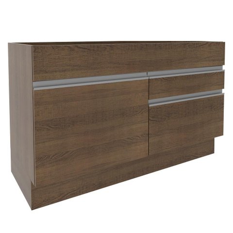Balcão de Pia Glamy com 1 Porta e 2 Gavetas Rustic Madesa
