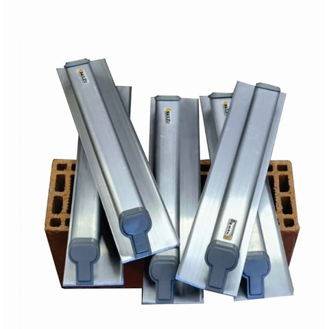 Kit - Paleta espátula Beta 40CM para assentamento de bloco estrutural (5 unid.) Bailéu Régua Beta