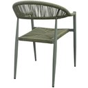 Ver imagem 2 de Kit 4 Cadeiras Empilhável Laguna Trancoso Fratini Aluminio Assento Trama Corda Náutica Verde