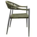 Ver imagem 5 de Kit 4 Cadeiras Empilhável Laguna Trancoso Fratini Aluminio Assento Trama Corda Náutica Verde