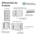Ver imagem 4 de Armário de Cozinha Completa 270 cm Branco Vik Madesa 05
