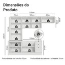 Ver imagem 3 de Armário de Cozinha Completa 270 cm Branco Vik Madesa 05