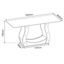 Ver imagem 3 de Conjunto Sala de Jantar 4 Lugares Retangular 120x80cm Palina Bege/Mel/Blonde