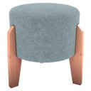 Ver imagem 1 de Puff Decorativo para Sala Luxo 44x44 Cm Boucle F495 Azul Milani Store
