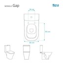 Ver imagem 3 de Tampa de Vaso Poliester com Amortecedor Gap Branco para Bacia Roca