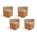 Ver imagem 1 de Kit 4 Cadeiras de Cozinha 4cad800 4 Un Freijó - Assento/encosto Suede Bege A020 - Kappesberg