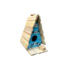 Ver imagem 4 de Kit Chalé e Mini Casinha de Dois Andares para Passarinho Feitas de Madeira - Jardim - Decoração