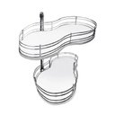 Ver imagem 1 de Canto Articulado (mágico) 8790 770x600x370mm Cromado Jomer 01 Conjunto