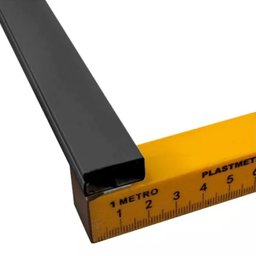 Kit 3 Canaleta Preta 2 Divisórias Cabos Fita Dupla Face 2m - 4