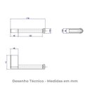 Ver imagem 3 de Porta Papel Higiênico Deca You Black Matte 2020.bl104.mt Preto Deca