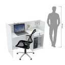 Ver imagem 5 de BALCÃO DE TRABALHO OU ATENDIMENTO M256.2021.B COM CAIXA MUNDI MOVEIS