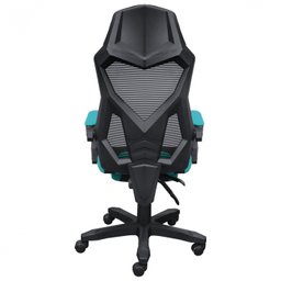 CADEIRA GAMER ROCKET PRETA COM VERDE CGR10PVD VINIK - 3