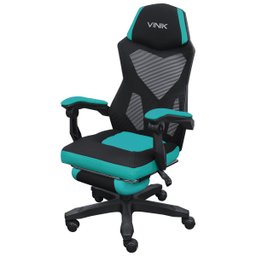 CADEIRA GAMER ROCKET PRETA COM VERDE CGR10PVD VINIK - 2