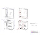 Ver imagem 4 de Gabinete Banheiro com Cuba e Espelheira 80cm Multimóveis CR10064 Mel/Grafite