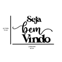 Ver imagem 3 de Letreiro de Parede em MDF Seja Bem Vindo em MDF