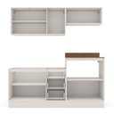 Ver imagem 4 de Cozinha Completa 4 Peças Rubi Off White Branco Yescasa