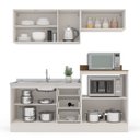 Ver imagem 5 de Cozinha Completa 4 Peças Rubi Off White Branco Yescasa