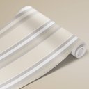 Ver imagem 4 de Papel de Parede Listrado Tons de Bege e Branco Arte Destaque 3 Metros