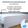 Protetor Colchão King Camesa Malha Impermeável 198x203x40 - 3