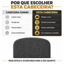 Ver imagem 7 de Cabeceira King 193cm Curva Estofada Bouclé Cama Box Fly:Cinza Escuro