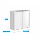 Ver imagem 3 de Armário Aéreo Multiúso Itatiaia Smart - 2 Portas - Branco