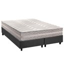 Ver imagem 1 de Conjunto Box Queen: Colchão Anatômico Paropas D28 / Master Prata Double Face 25 + Base Crc Suede