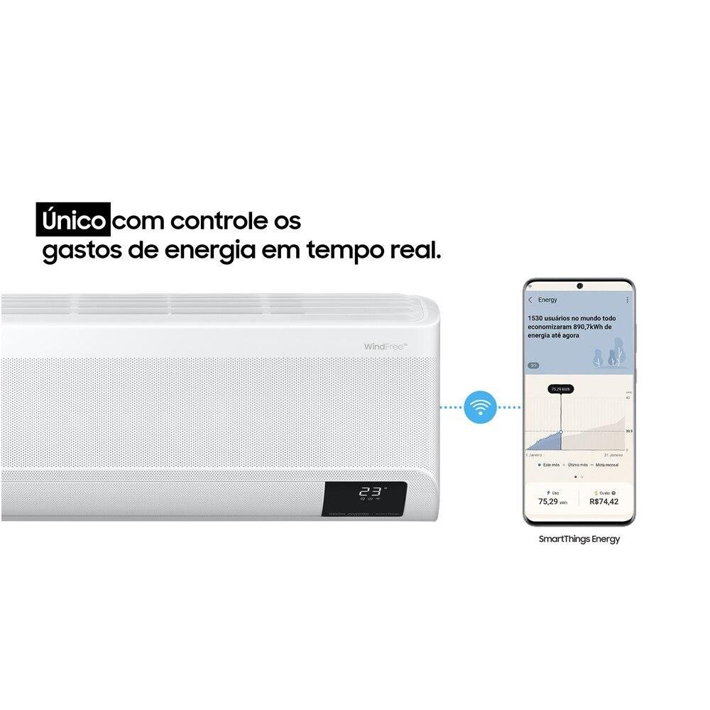 Ar Condicionado Split 12000 BTUs High Wall Inverter Samsung Wind Free Connect Quente e Frio - 8