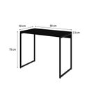 Ver imagem 3 de Mesa de Escritório Studio 90 cm Yescasa Preto/Ônix
