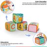 Brinquedo Educativo 4 Cubos Macios Blocos de Empilhar Grab & Stack 3+ Meses Bright Starts - 3