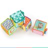 Brinquedo Educativo 4 Cubos Macios Blocos de Empilhar Grab & Stack 3+ Meses Bright Starts - 5