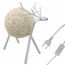 Ver imagem 1 de Luminaria Abajur Cervo Decoraçao Rena Natal Enfeite Mesa Sala Quarto Casa Recepçao Hotel Pousada Res