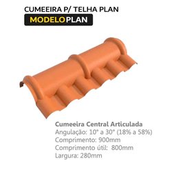 Cumeeira Central Articulada Individual Plan Ceramica - 2