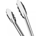 Ver imagem 4 de Kit 2 Pegadores Inox Cabo Emborrachado 30cm Tramontina Utilitá Cinza de Carne Legumes