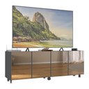 Ver imagem 1 de Rack Tv até 50 Polegadas 4 Portas com Rodízios e Espelhos Multimóveis Mp1080 Grafite