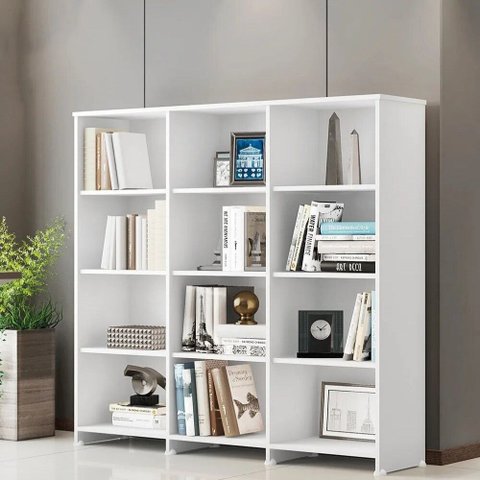 Estante para Livros com 9 Prateleiras e 12 Nichos Trinidad