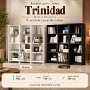 Ver imagem 4 de Estante para Livros com 9 Prateleiras e 12 Nichos Trinidad