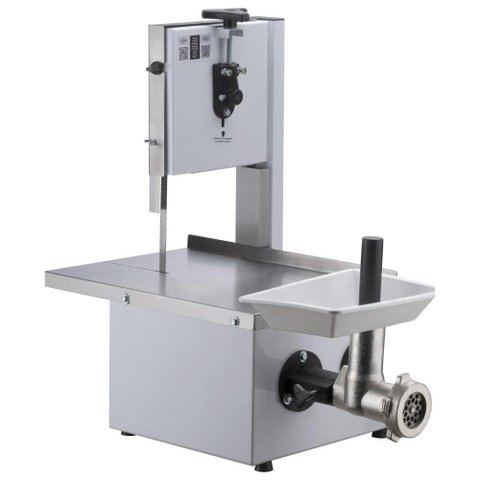 Serra Fita Mini Malta Branca 154cm com Moedor de Carne Boca 5 Bivolt