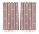 Ver imagem 1 de Cortina Infantil Nuvem Rosa E Branca Tecido Premium 2,6x1,5m