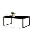 Ver imagem 2 de Mesa de Centro Monte Claro Preto Fosco