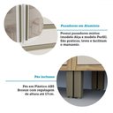 Ver imagem 7 de Armário de Cozinha com Balcão e Tampo 13 Portas 3 Gavetas Pérola Premium 100% Mdf Vidro Reflecta Amê