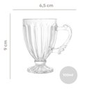 Ver imagem 2 de Jogo 8 Xícaras para Café de Cristal Transparente Imperial 100ml Lyor