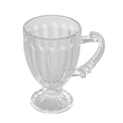 Jogo 8 Xícaras para Café de Cristal Transparente Imperial 100ml Lyor