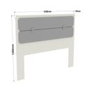 Ver imagem 3 de Cabeceira em Mdf 145cm X 120cm Luna