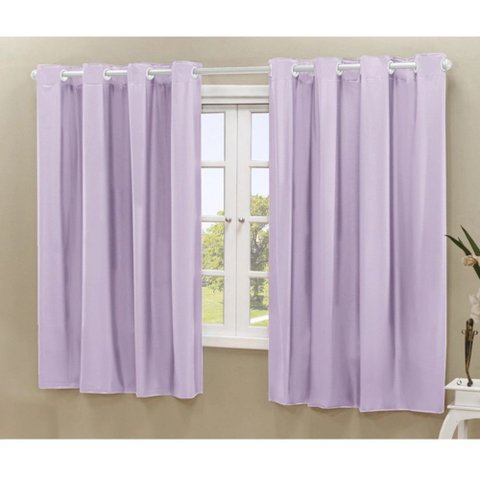 Cortina Daily Varão 2m Blackout PVC 2,80MX1,80m Sala Quarto Lilás