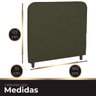 Cabeceira Casal Queen Estofada para Cama Box Lizza Veludo - 5