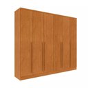 Ver imagem 2 de Guarda Roupa Casal MDF 6 Portas 8 Gavetas 270cm Sevila Cinamomo - TCIL Móveis