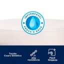 Ver mais imagens de Kit 2 Banquetas Altas Miami Assento Courino Estrutura Aço Encosto Fixo Branco